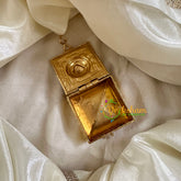 Gold Look Alike Temple Kumkum Box -Astro Stars-G10262